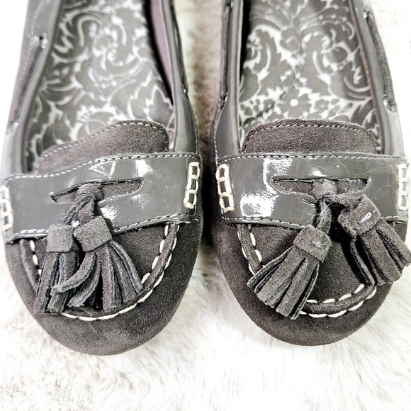 Sperry Top Sider Women's Lt Gray Suede Leather Loafer 6M Tassels Slip-On 9775792 - Picture 5 of 13